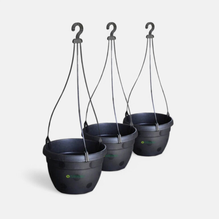 Blossom Hanging Basket Black (Pack of 3)