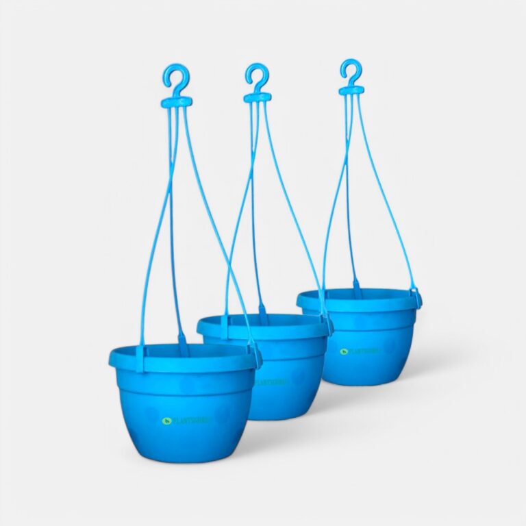 Blossom Hanging Basket Blue (Pack of 3)