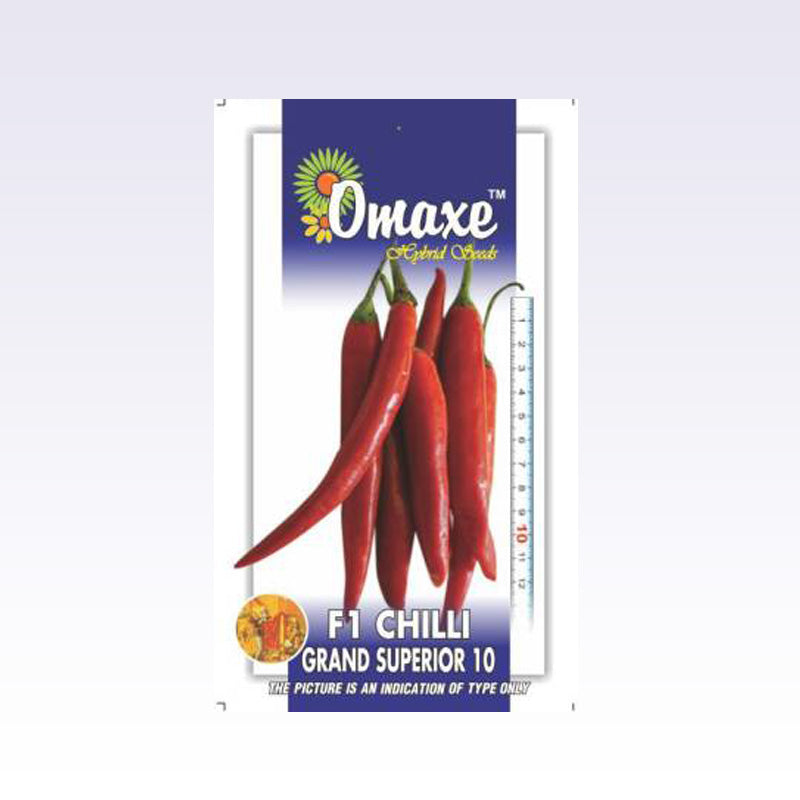 Chilli F1 Grand Superior-10 (40 seeds) - omaxe seeds Chilli F1 Grand Superior-10 (40 seeds) - omaxe seeds